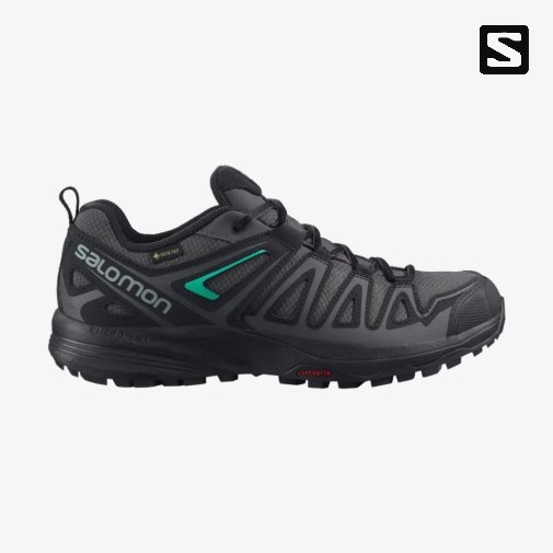 Black Salomon X Crest GTX Women's Hiking Shoes | IE GU5971